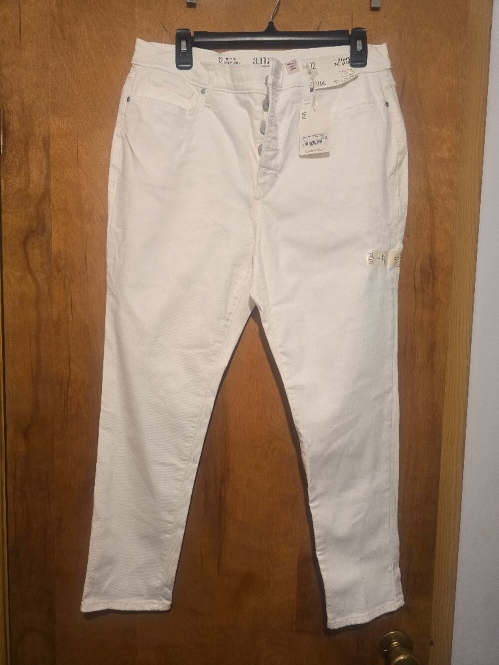a.n.a Women's White Skinny Ankle Jeans Size 12